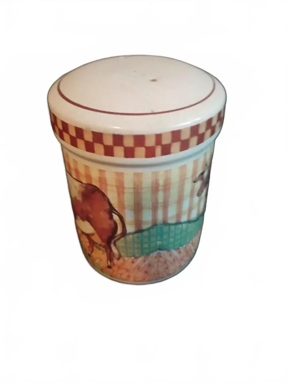 Certified International Susan Winget Cow Ceramic Salt or Pepper Shaker